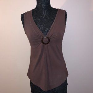Style & Co Petite Brown Tank top